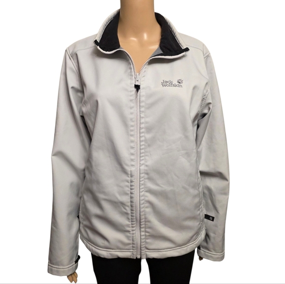 Jack Wolfskin Jackets & Blazers - Jack Wolfskin Women's Light Gray Jacket Size L